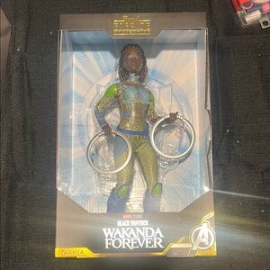 Marvel Black Panther Wakanda Forever Nakia Figure with Green and Blue Costume